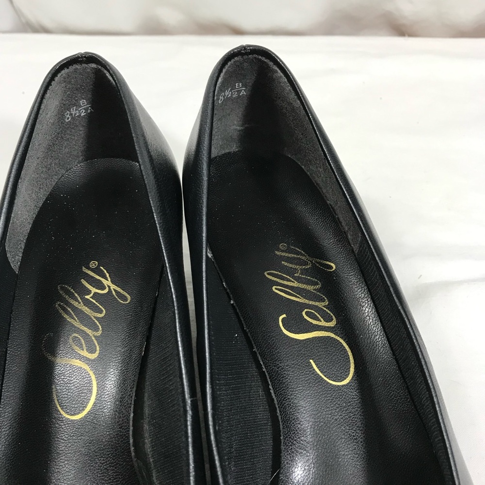 Selby Vintage Women’s Black Low Heel Comfort Pumps 8.5 - Picture 7 of 7